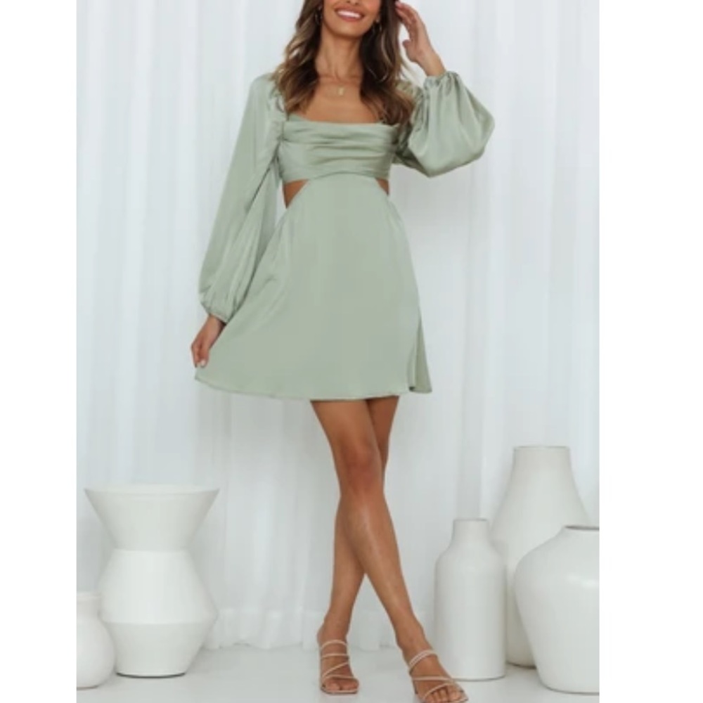 Light green Done With You Dress from Hello Molly